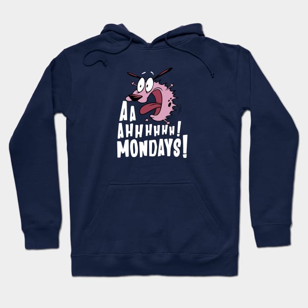 Courage The Cowardly Dog - Monday Blues Hoodie by funNkey